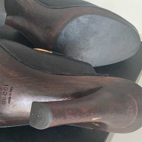 Gucci Black leather clogs - Picture 12 of 16